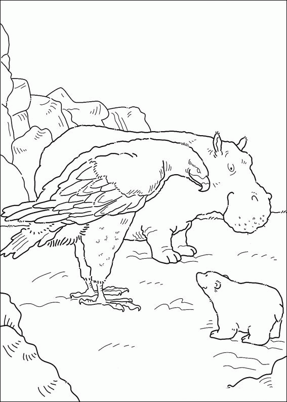 The little polar bear coloring pages