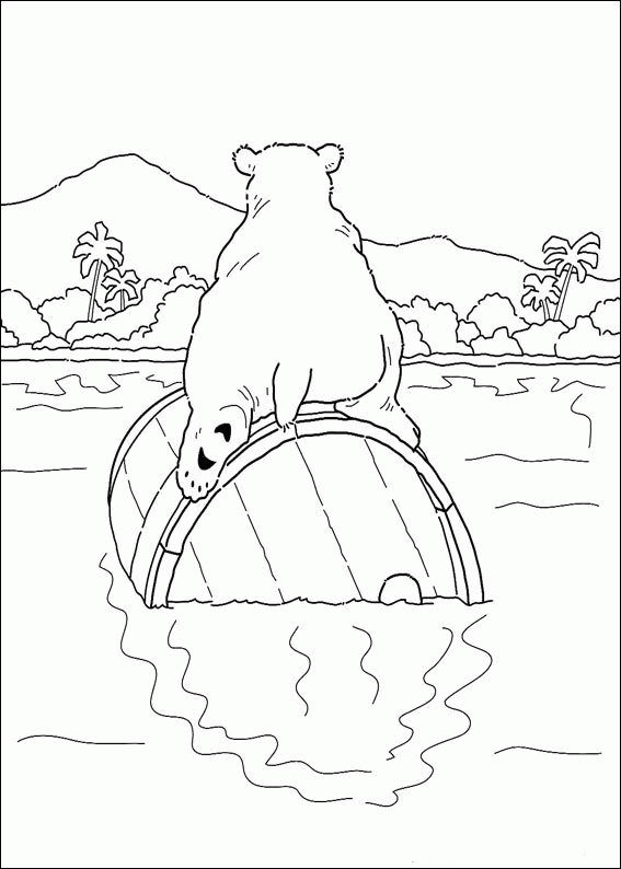 The little polar bear coloring pages