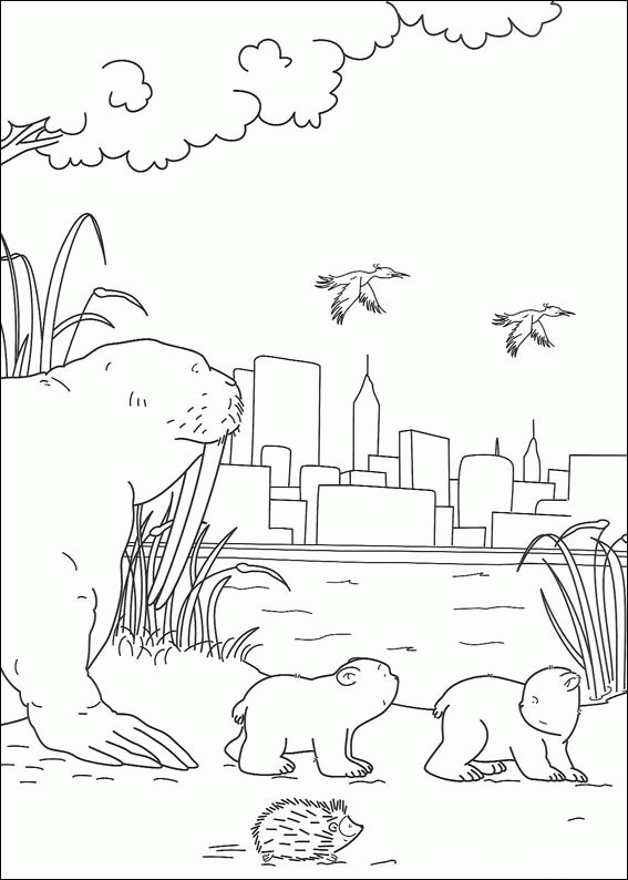 The little polar bear coloring pages