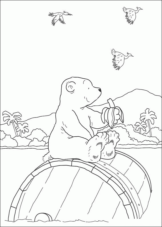 The little polar bear coloring pages