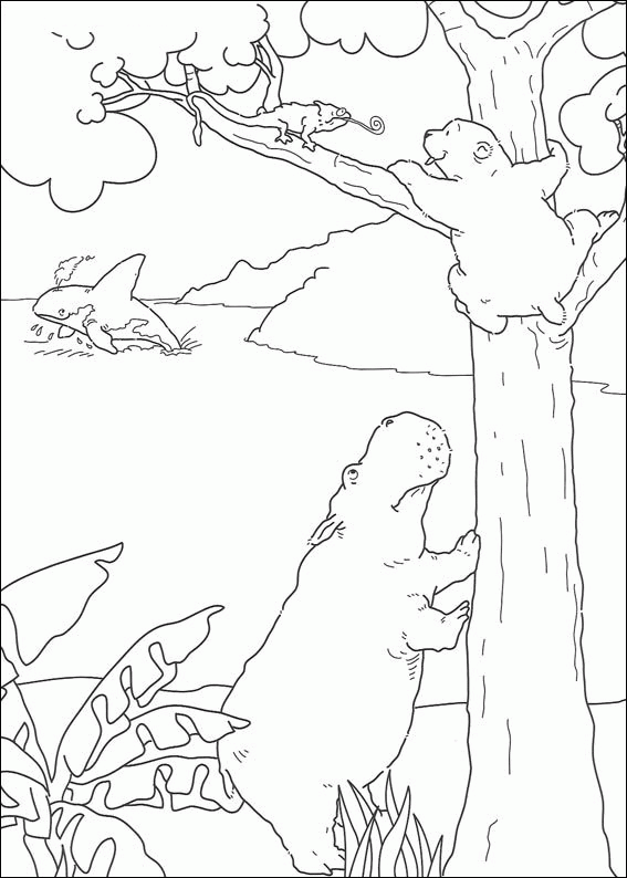 The little polar bear coloring pages