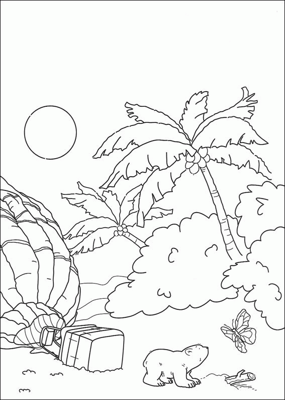 The little polar bear coloring pages