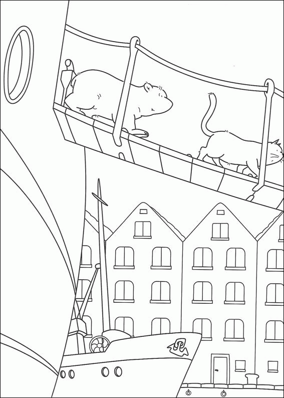 The little polar bear coloring pages