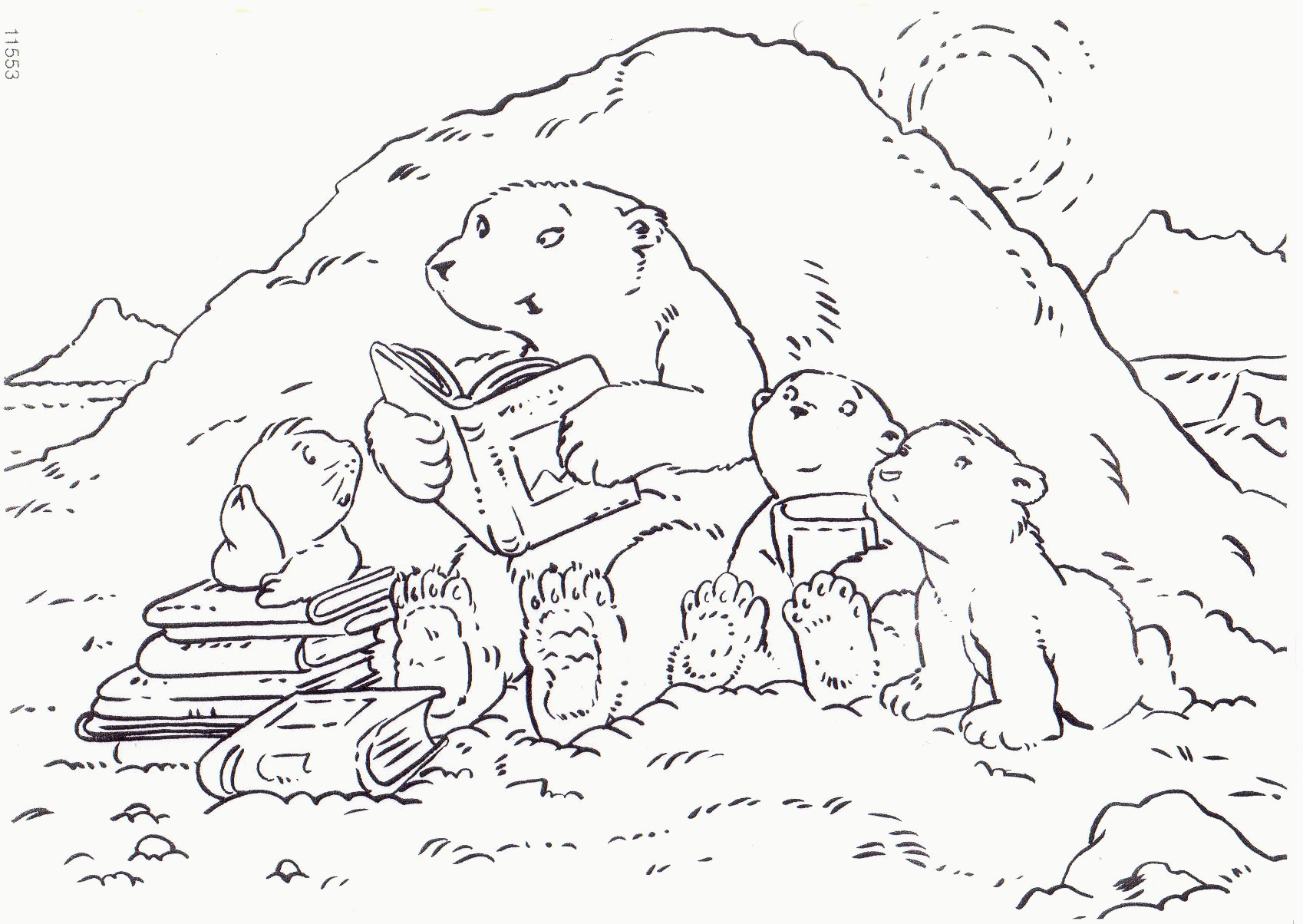 The little polar bear coloring pages