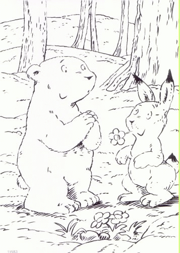 The little polar bear coloring pages