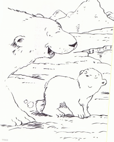 The little polar bear coloring pages