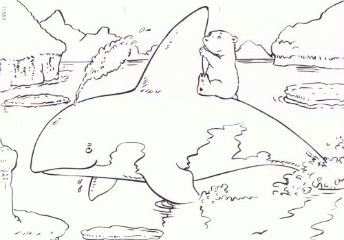 The little polar bear coloring pages