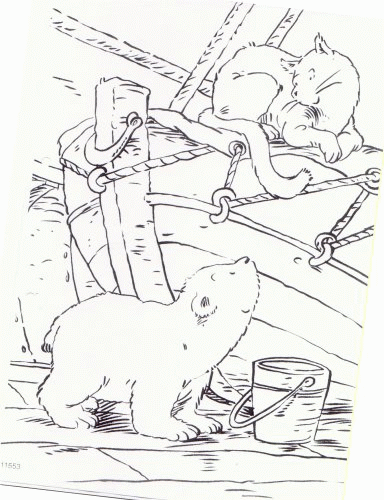 The little polar bear coloring pages