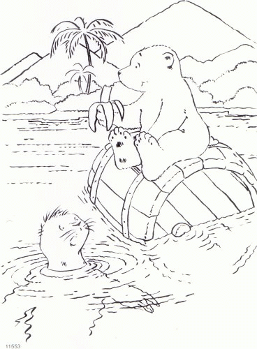 The little polar bear coloring pages