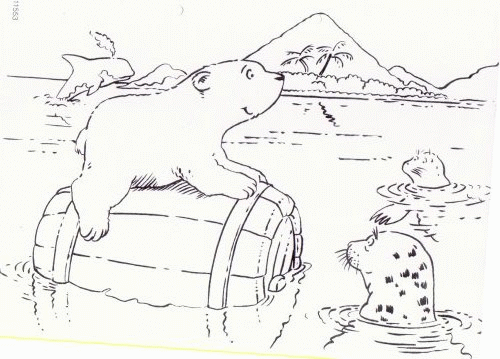 The little polar bear coloring pages