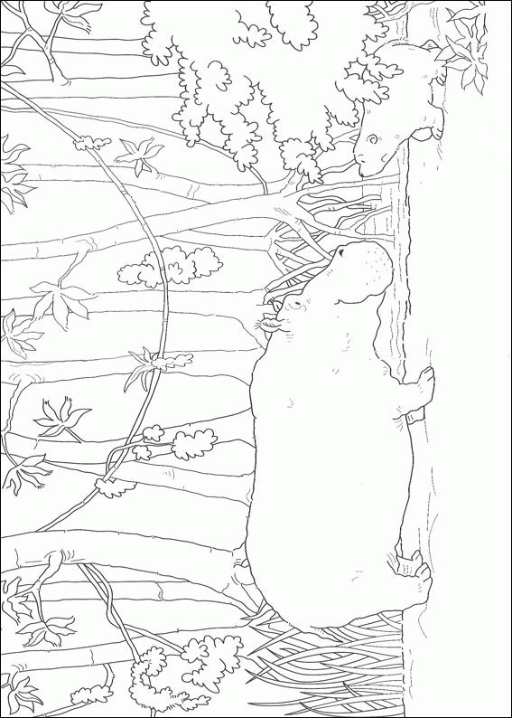 The little polar bear coloring pages