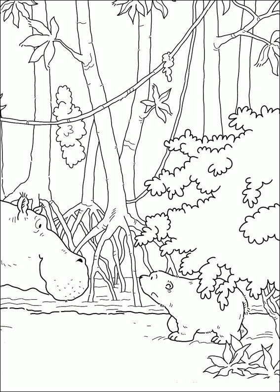 The little polar bear coloring pages