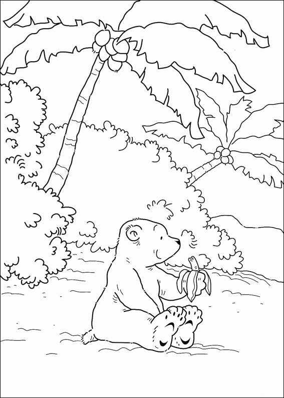 The little polar bear coloring pages