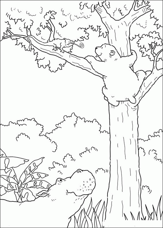 The little polar bear coloring pages