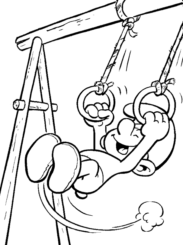 The smurfs coloring pages