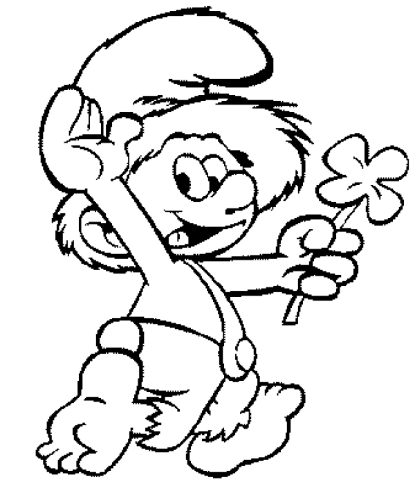 The smurfs coloring pages