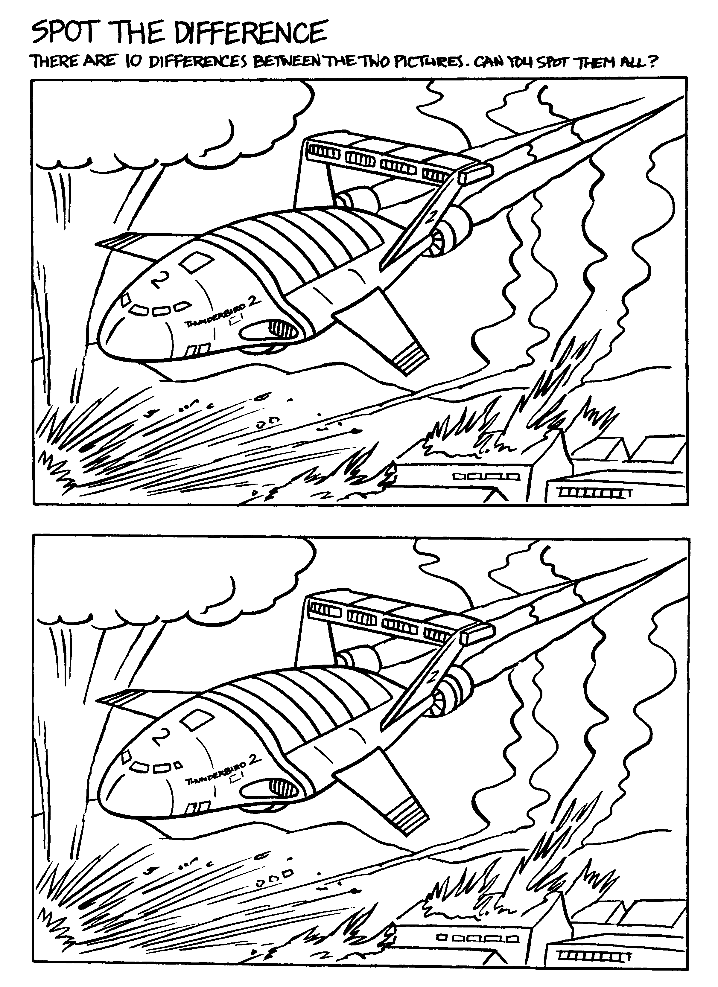 Thunderbirds coloring pages