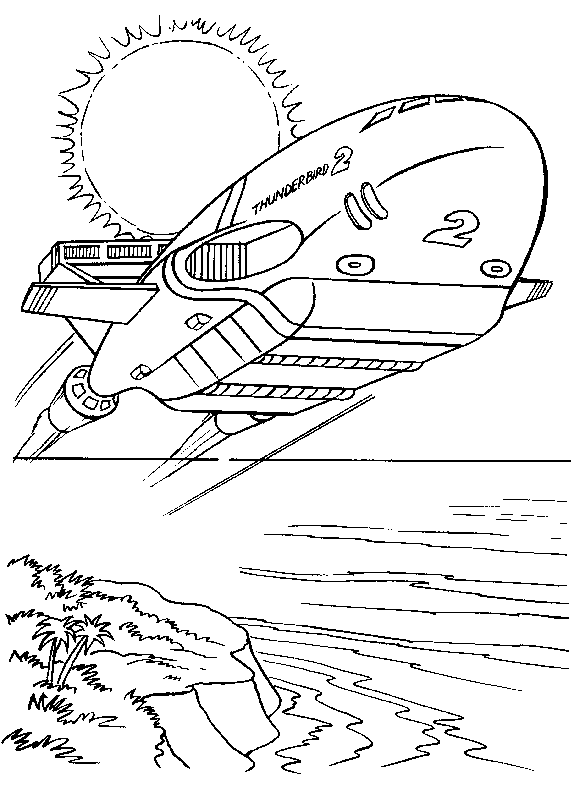 Thunderbirds coloring pages