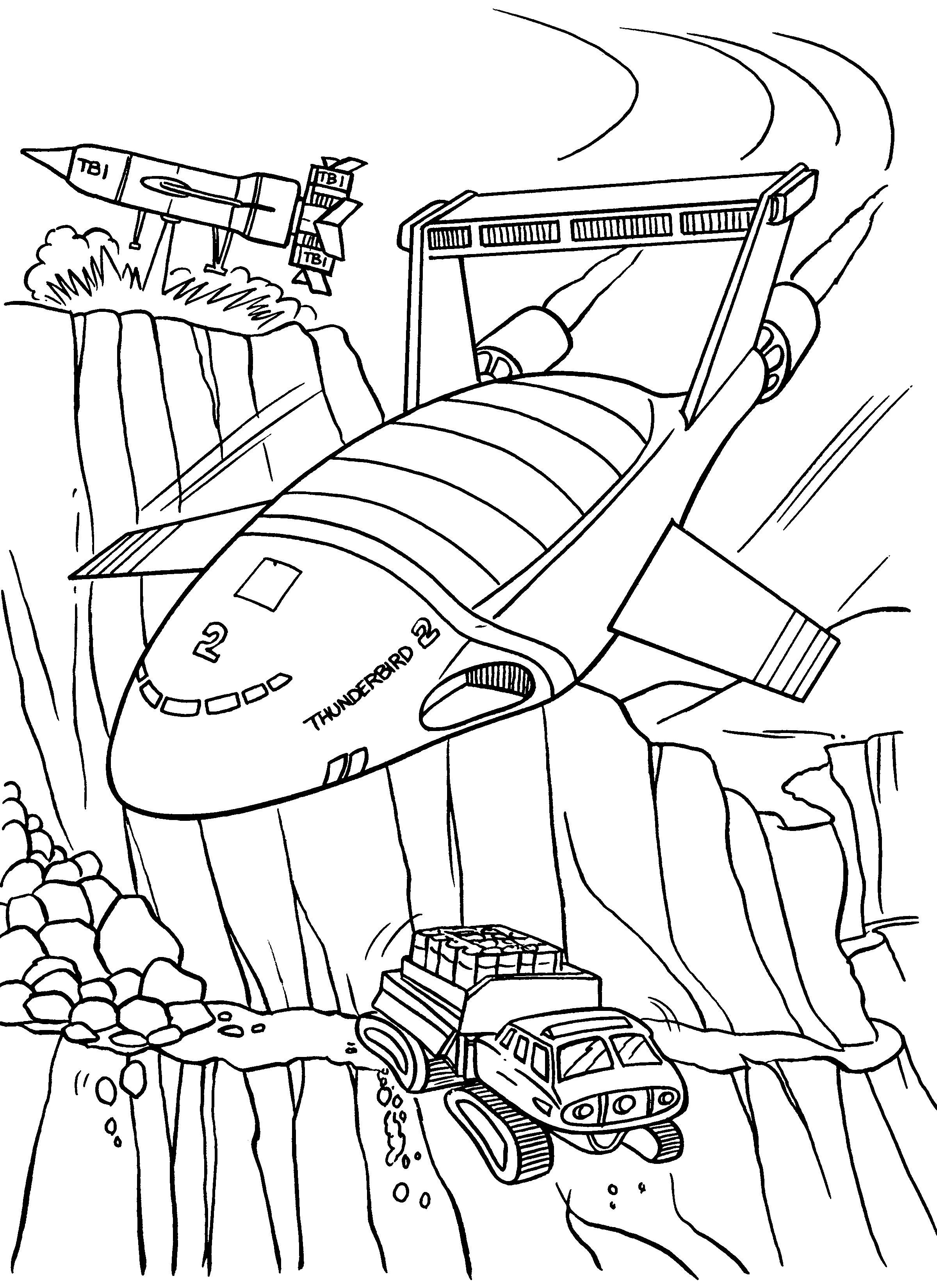 Thunderbirds coloring pages
