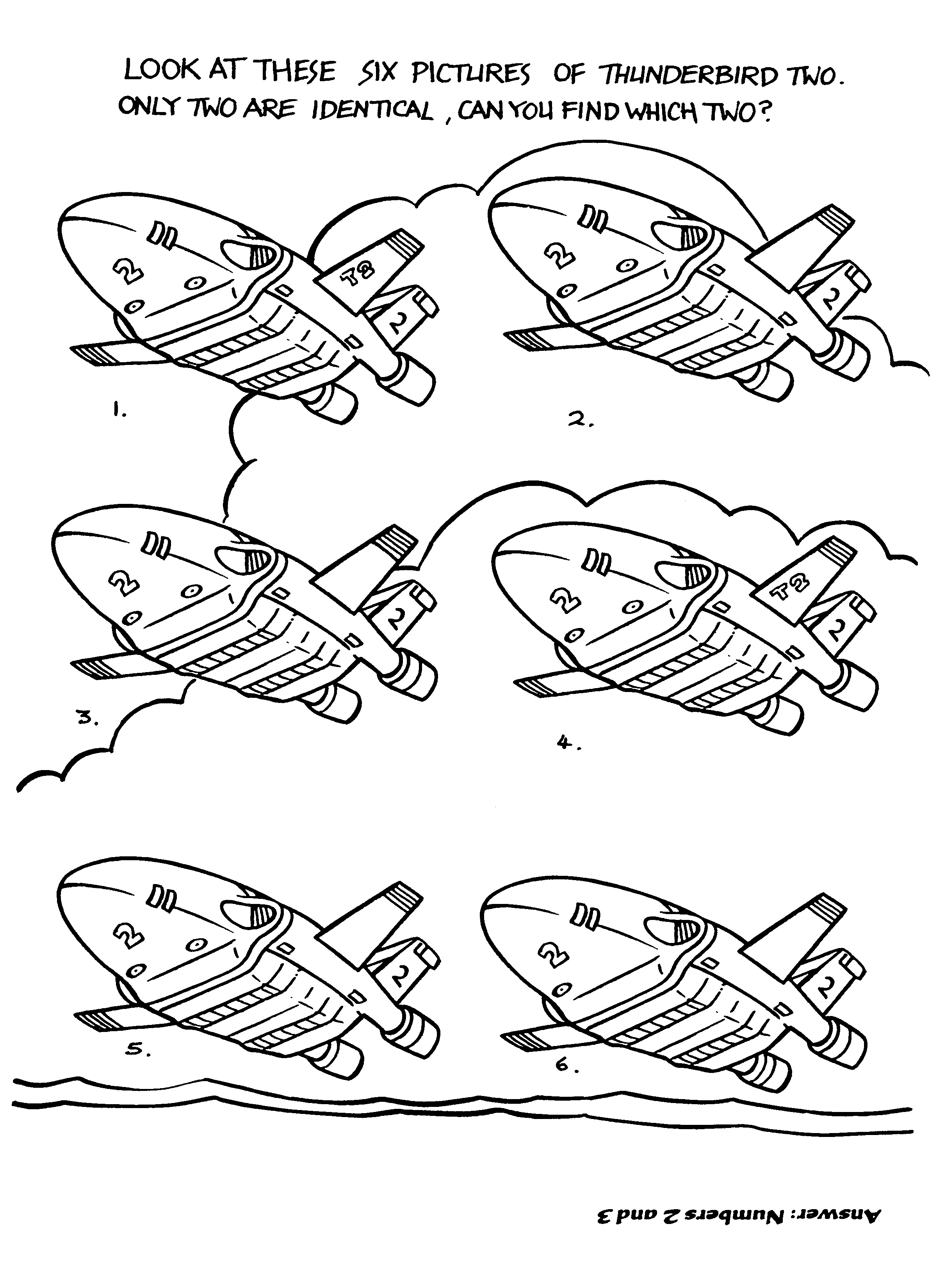 Thunderbirds coloring pages