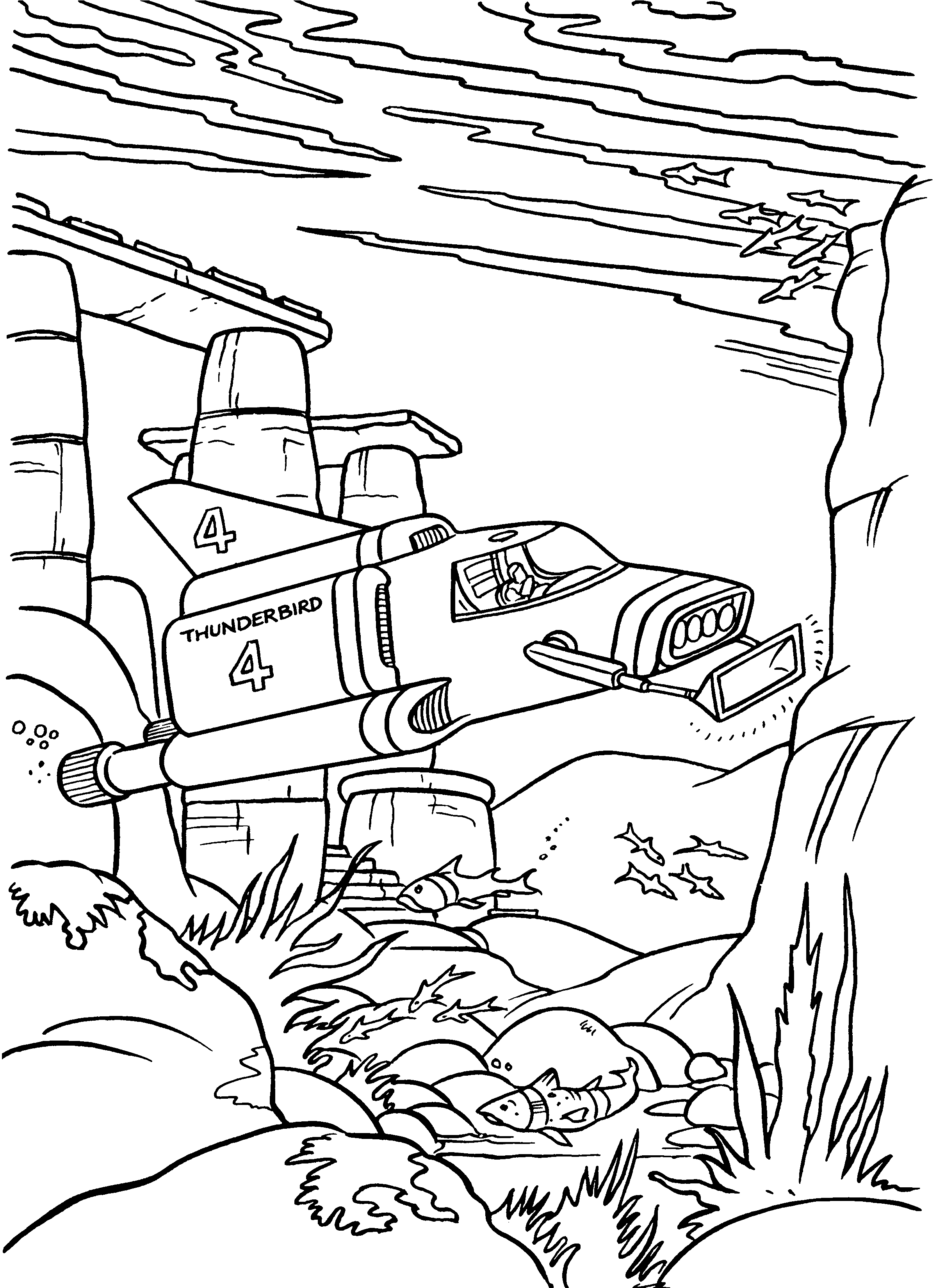 Thunderbirds coloring pages