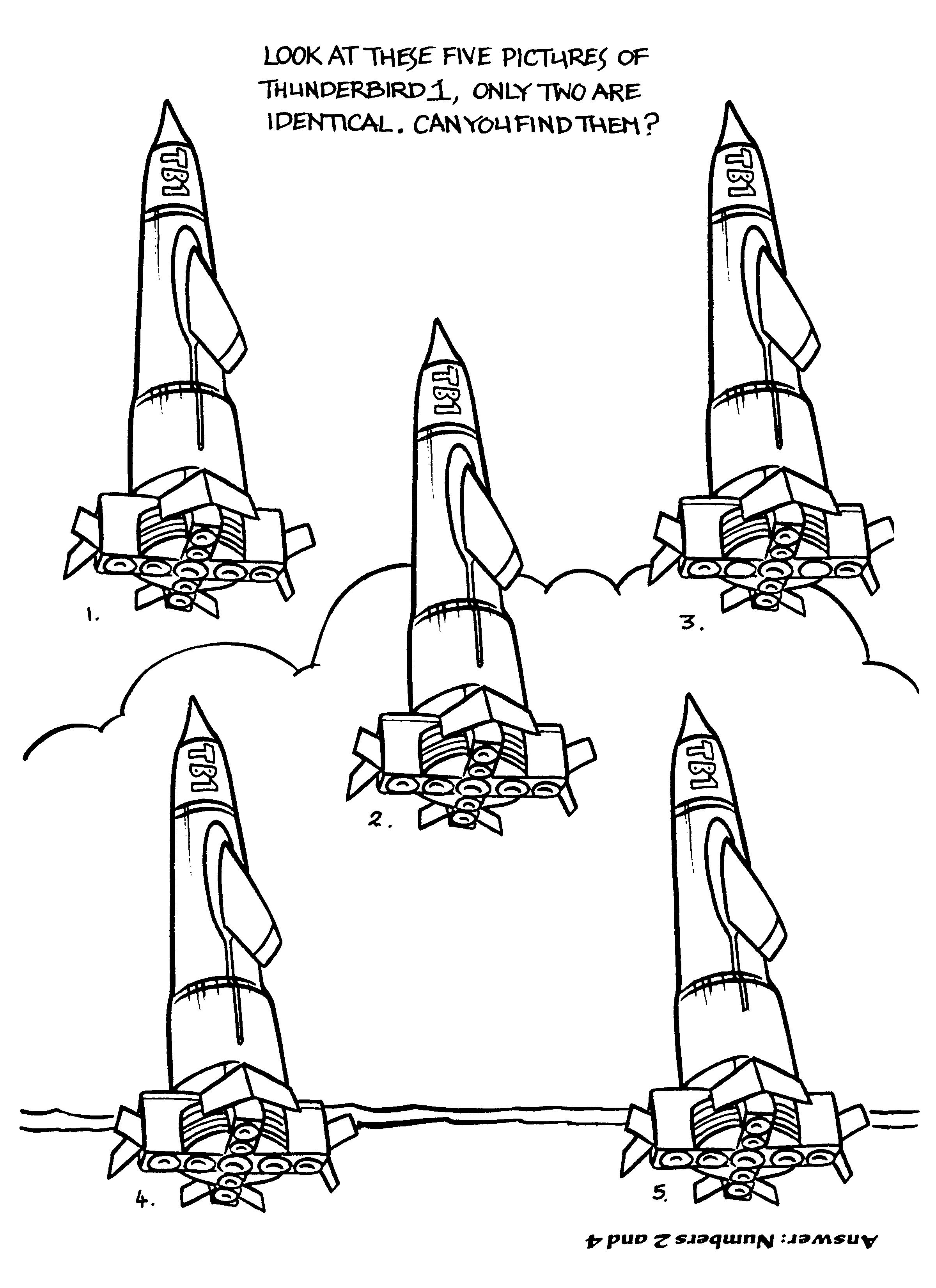 Thunderbirds coloring pages