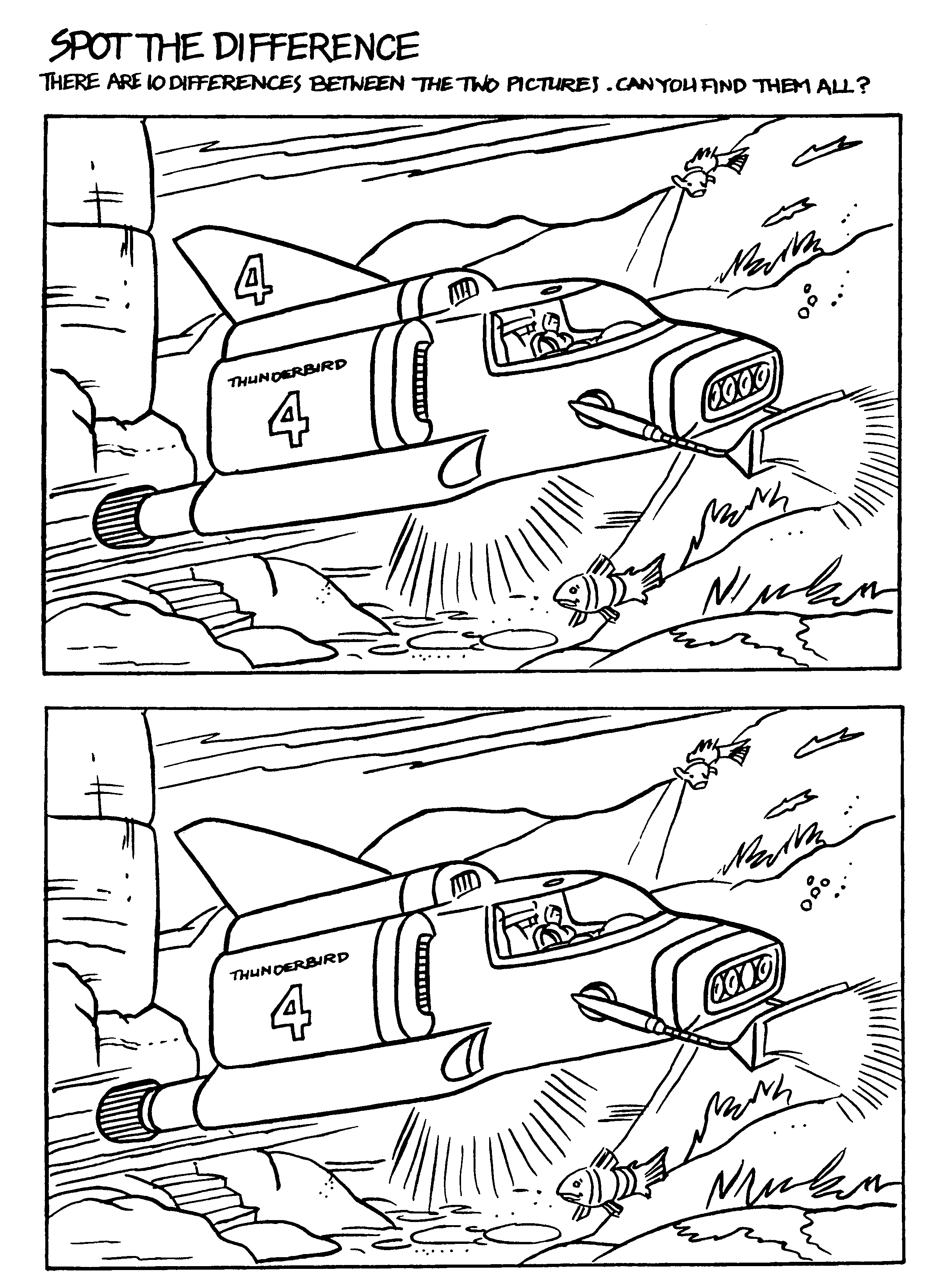 Thunderbirds coloring pages