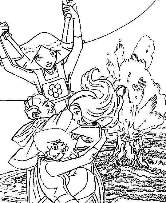 Totally spies coloring pages