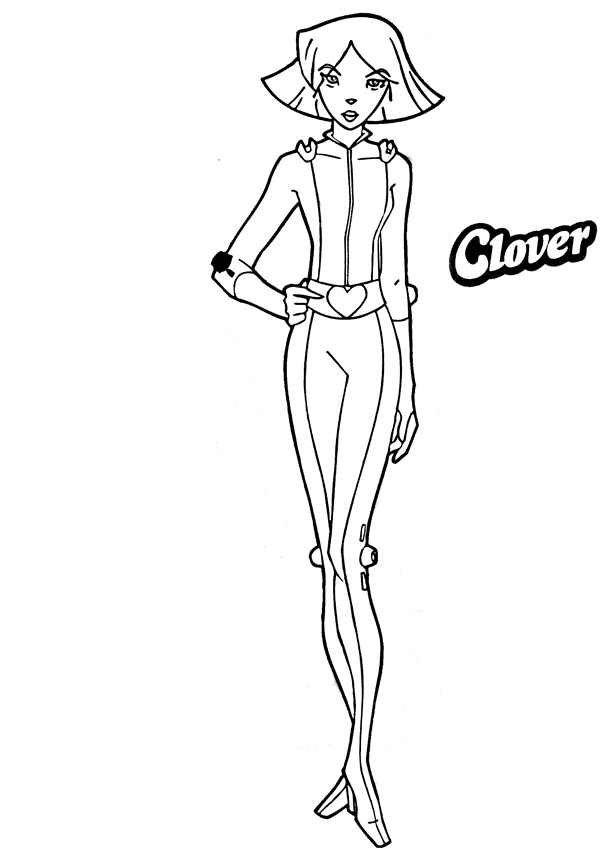 Totally spies coloring pages