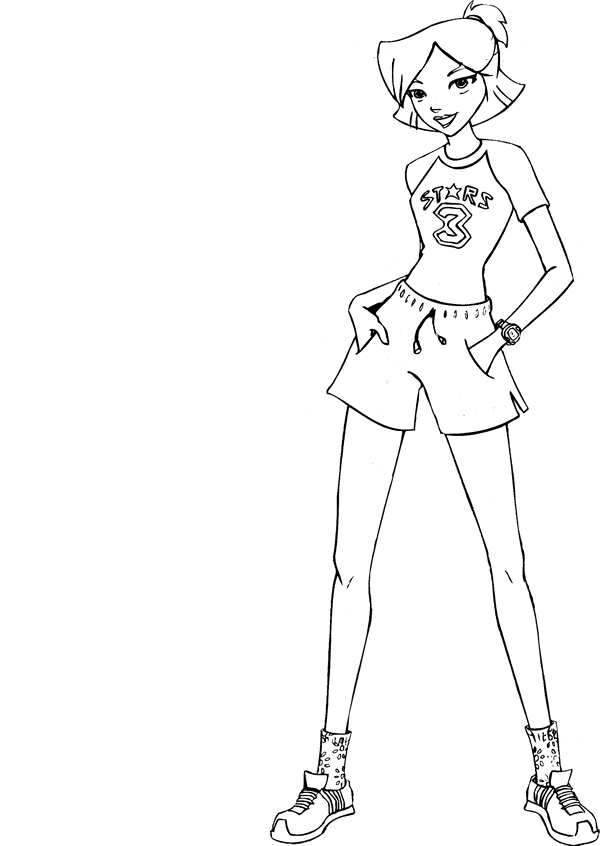 Totally spies coloring pages