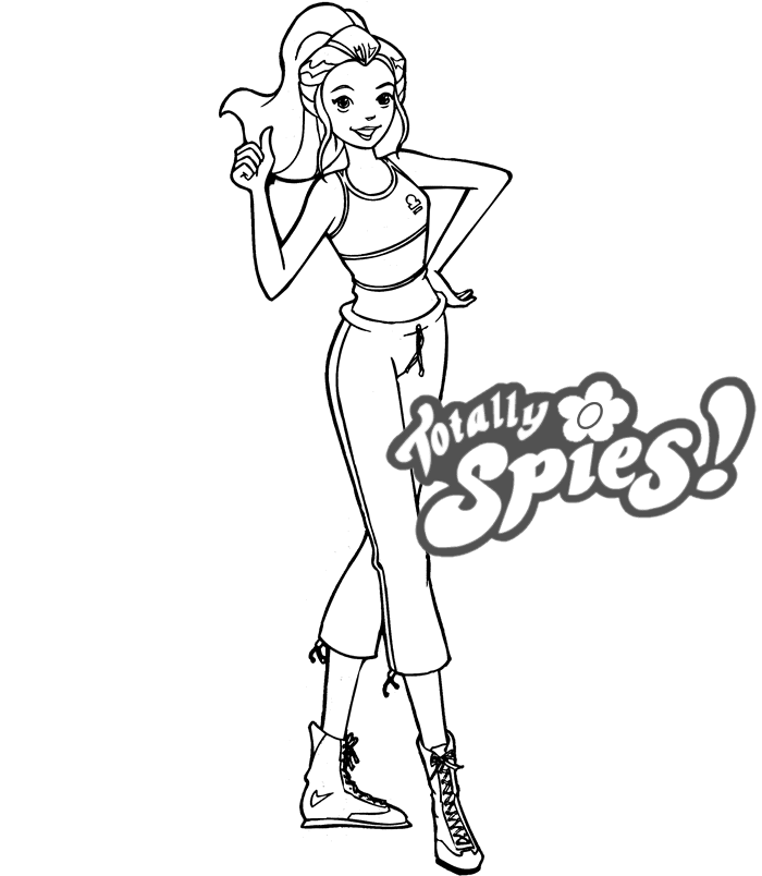 Totally spies coloring pages