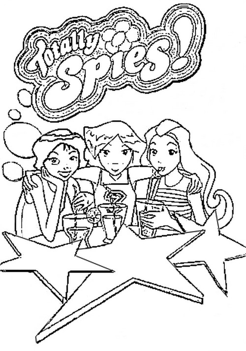 Totally spies coloring pages