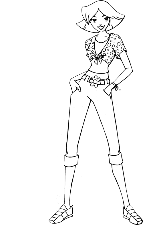 Totally spies coloring pages