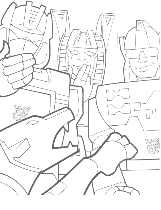 Transformers coloring pages