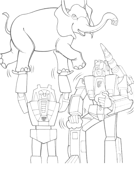 Transformers coloring pages