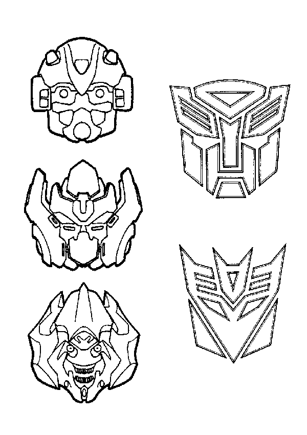 Transformers coloring pages