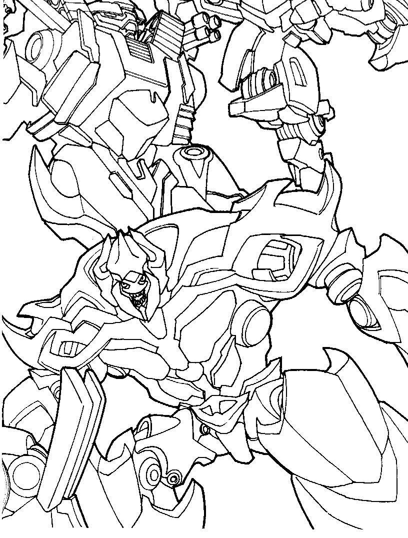 Transformers coloring pages