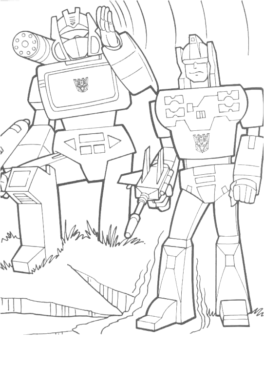 Transformers coloring pages