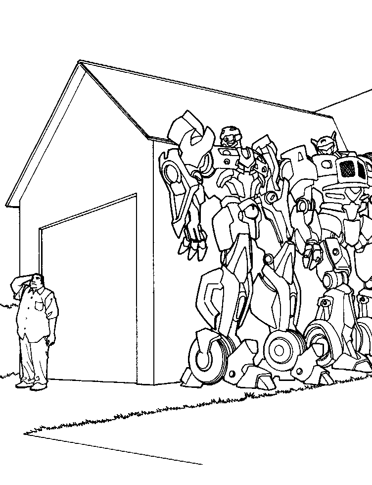 Transformers coloring pages