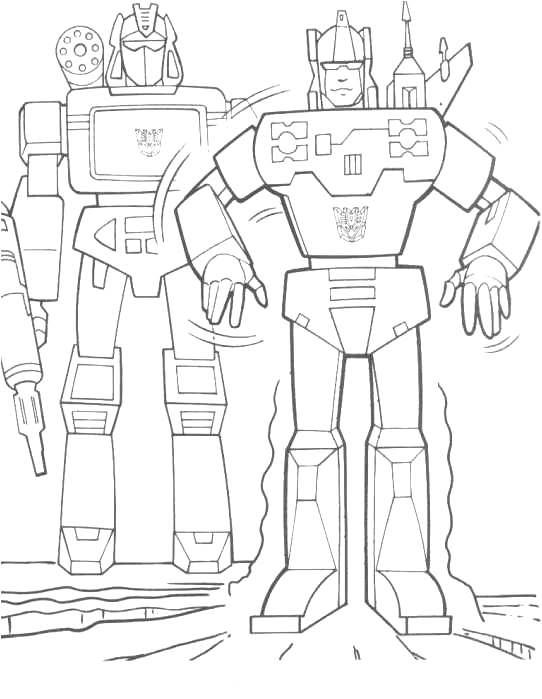 Transformers coloring pages