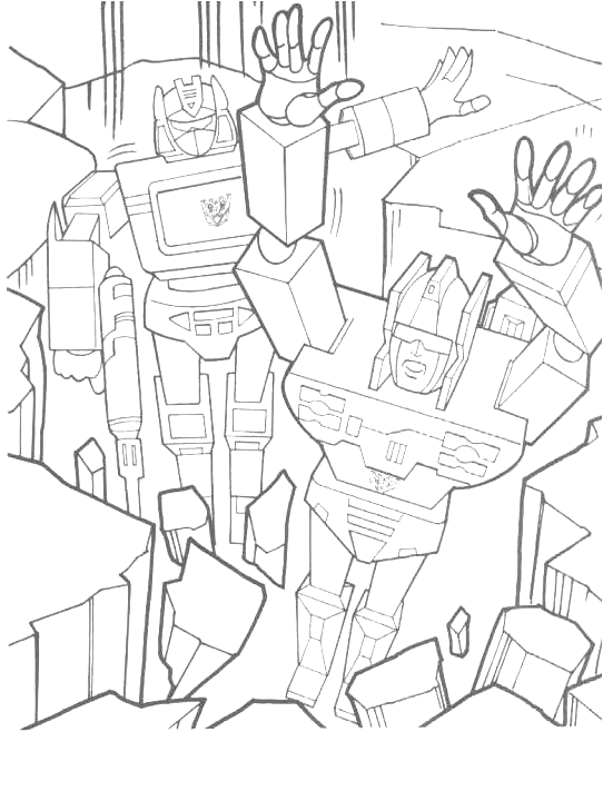 Transformers coloring pages