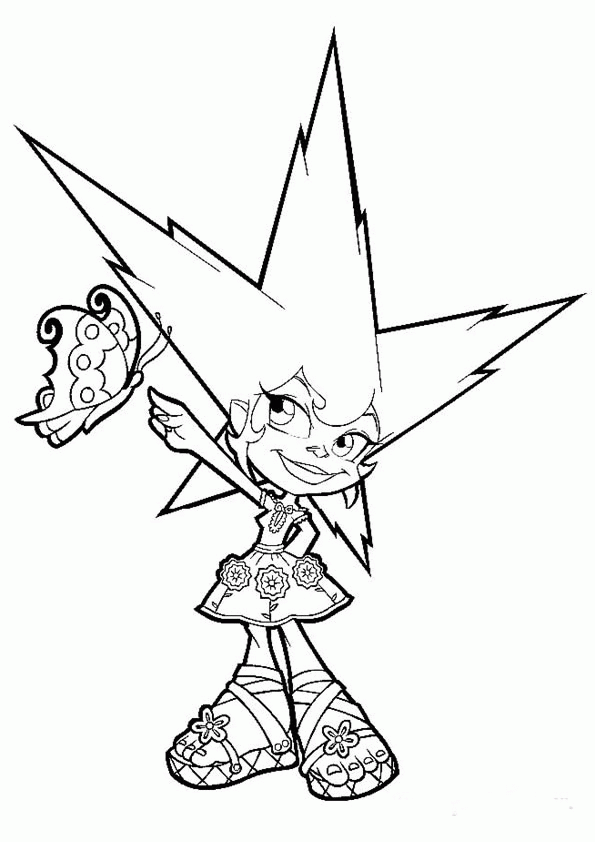 Trollz coloring pages