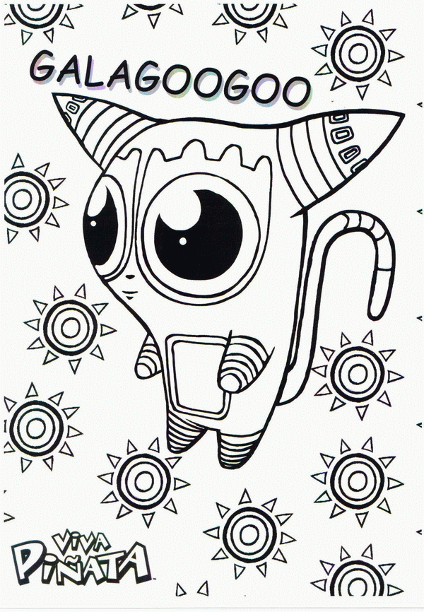 Viva pinata coloring pages