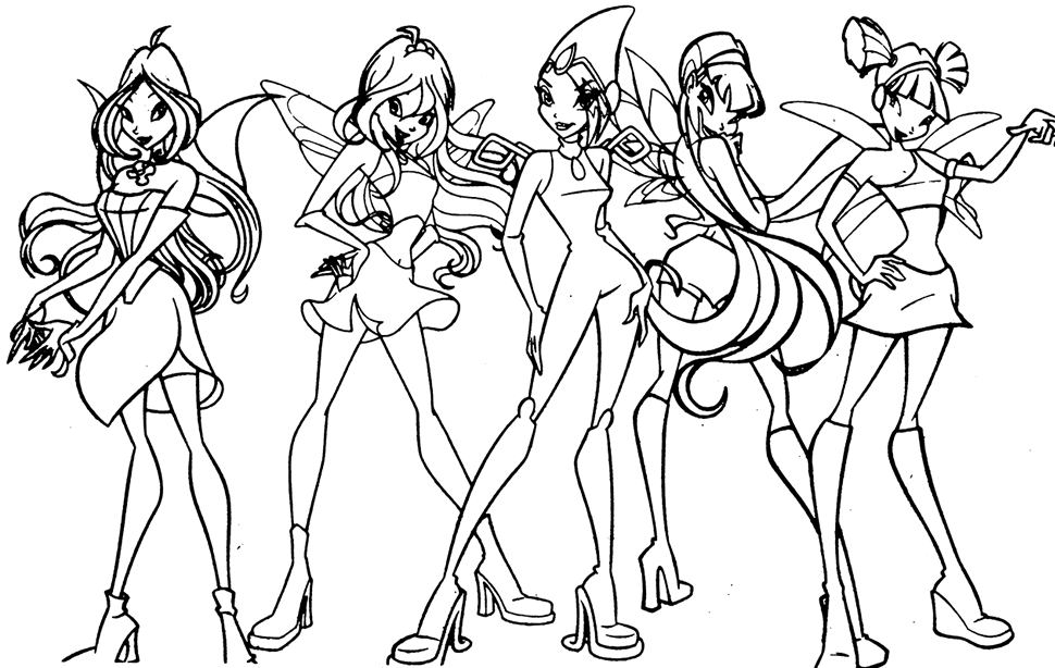 Winx coloring pages