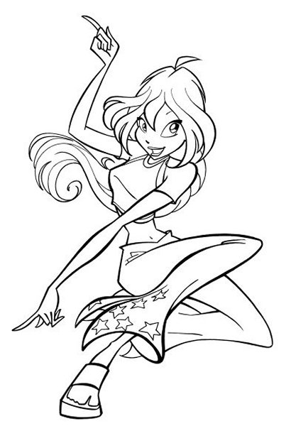 Winx coloring pages