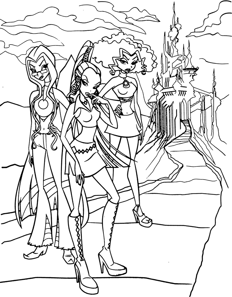 Winx coloring pages