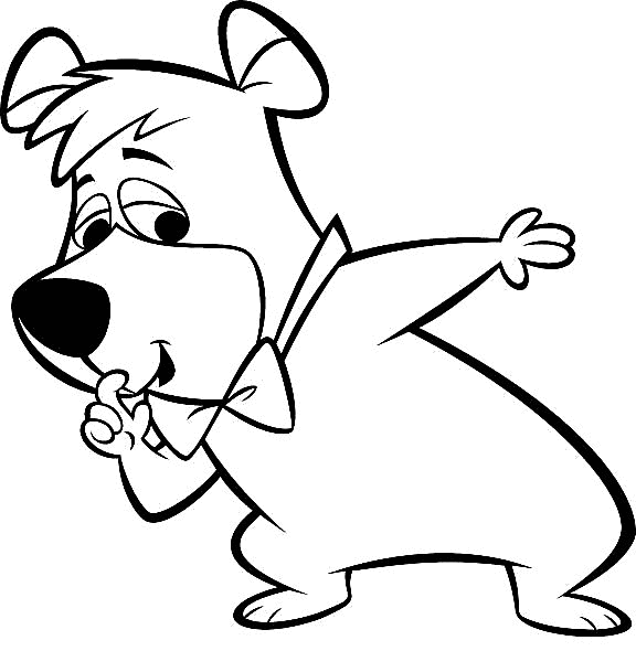 Yogi bear coloring pages