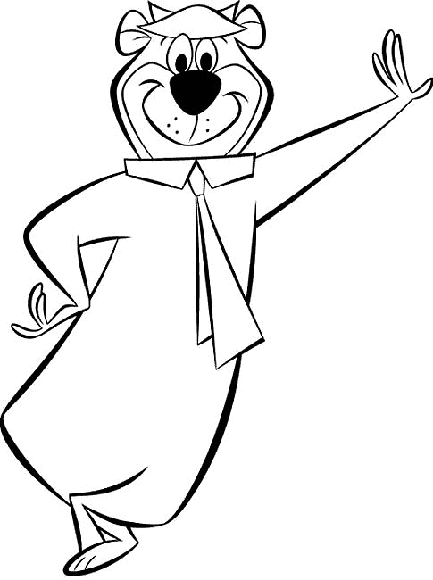 Yogi bear coloring pages