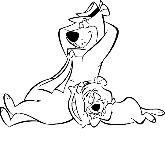 Yogi bear coloring pages