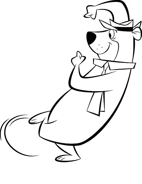 Yogi bear coloring pages